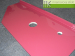M.E. sro_podumyvadlova deska Flexible47_Waschtischplatte nach Mass aus Mineralguss_90x40 cm_RAL 4002